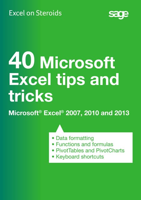 Sage Intelligence 40 Microsoft Exce...