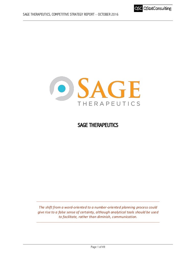 Sage therapeutics inc ipo