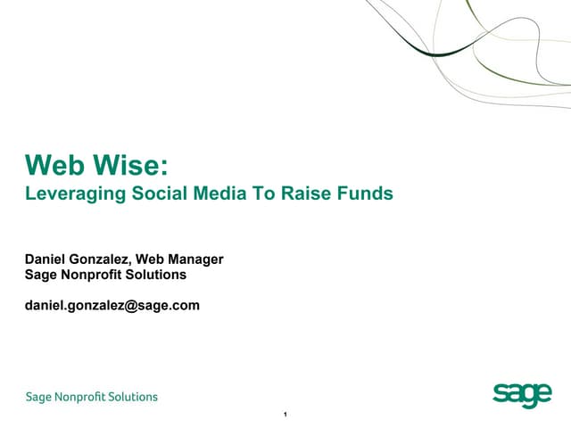 Leveraging Social Media To Raise Funds for Nonprofit Organizations