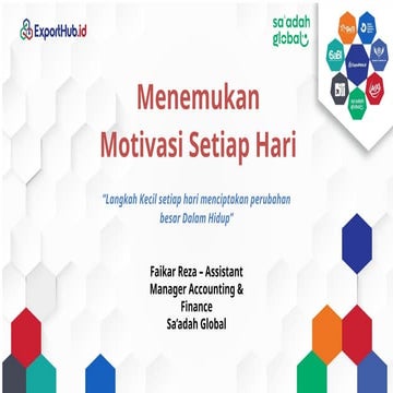 Menemukan Motivasi : Langkah Kecil setiap hari menciptakan perubahan ...