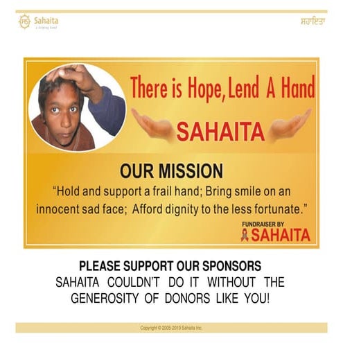 Sahaita Presentation Sponsors 2010