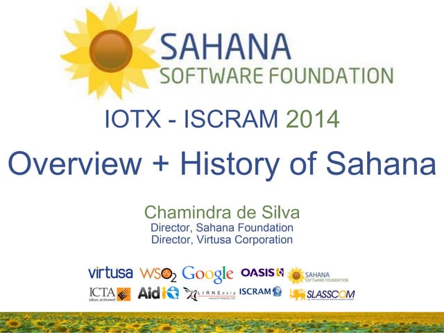 ISCRAM Asia 2014: Sahana Open Source Disaster Management System Overview and ...