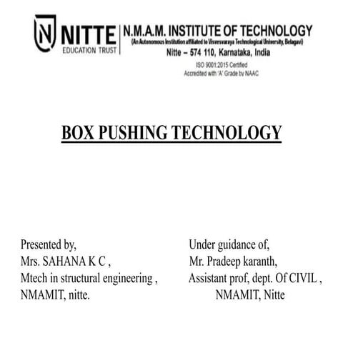 Box Pushing Technique | PDF