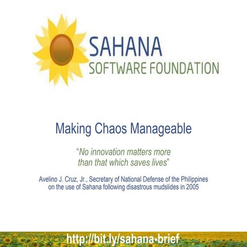 Sahana Software Foundation Overview Brief - Long