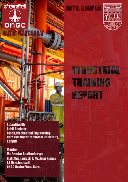 ONGC HAZIRA PROJECT REPORT | PDF