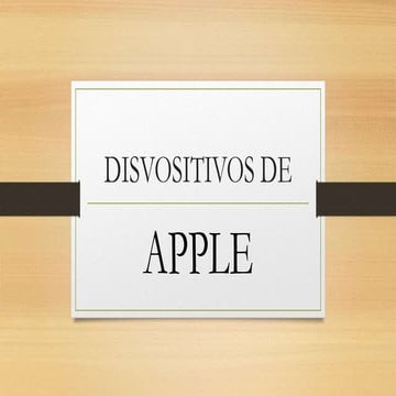 Dispositivos de Apple