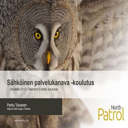 Sähköinen palvelukanava -koulutusmateriaali