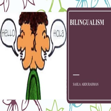 BILINGUALISM