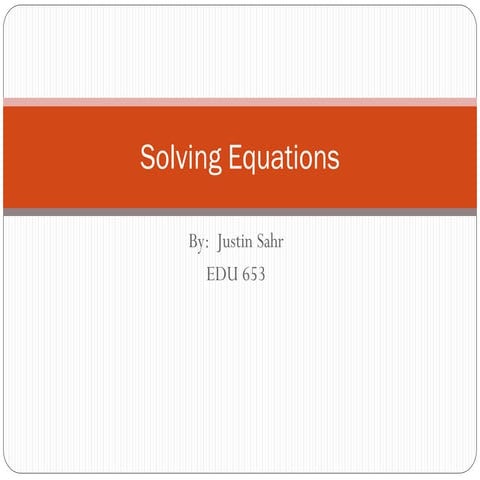 solving equations