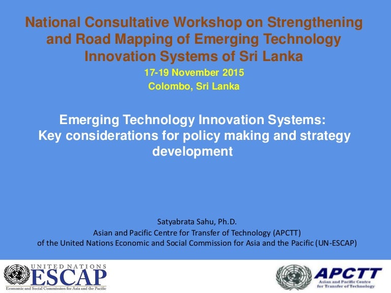 Emerging Technology Innovation Systems Key Considerations For Policy Emerging Technology Innovation Systems Key Considerations For Policy