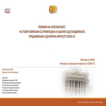 Compliance audits prevention and protection from coronavirus pandemics SAI No...