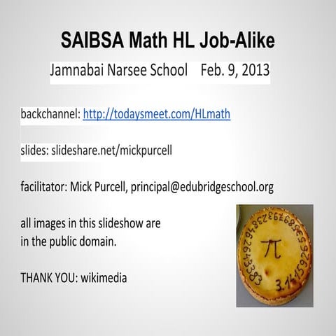 Saibsa math hl job alike