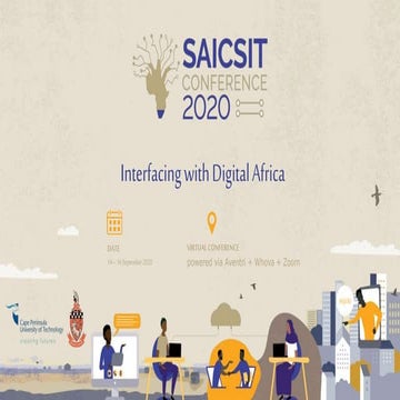 Sponsor the 2020 South African Institute for Computer Scientists and Information Technologists (SAICSIT) conference