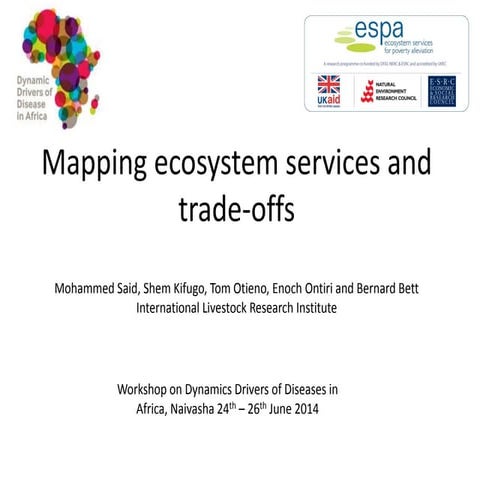 Mapping ecosystem services and trade-offs 