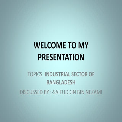  Industrial sector of Bangladesh