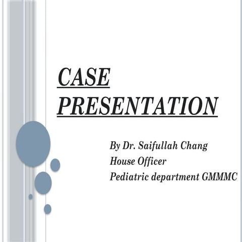 CAse presentation on pediatric hydrocephalus