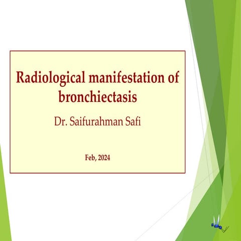 Diagnosis and Imaging of Bronchiectasis.ppt