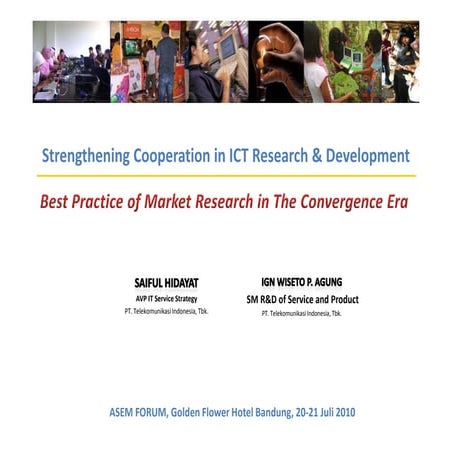 Saiful hidayat strengthening cooperation in ict research & development   best...