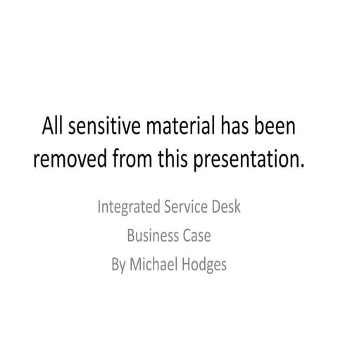 Call center project - draft only