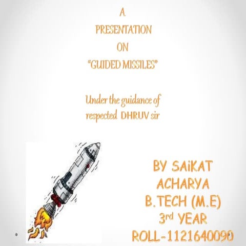 PPT ON GUIDED MISSILES