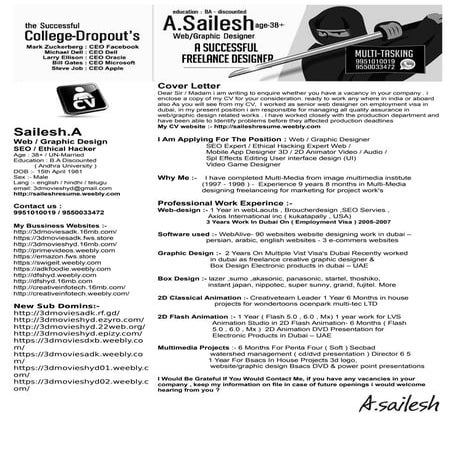 Sailesh cv+ more