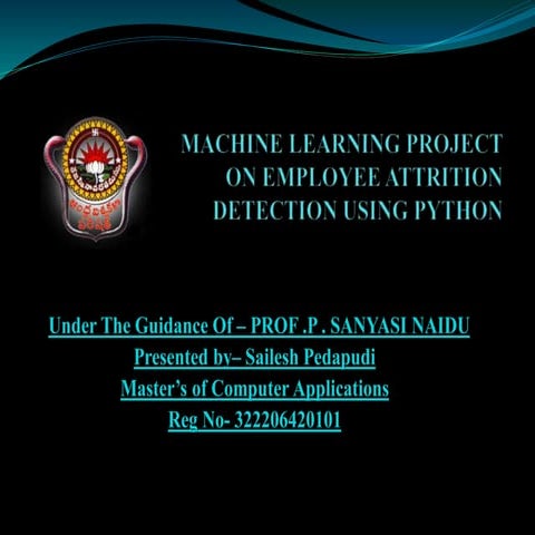 Machine learning project on employee attrition detection using.pptx