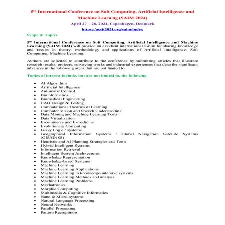Artificial Intelligence Conferences and Machine Learning Conference at ...