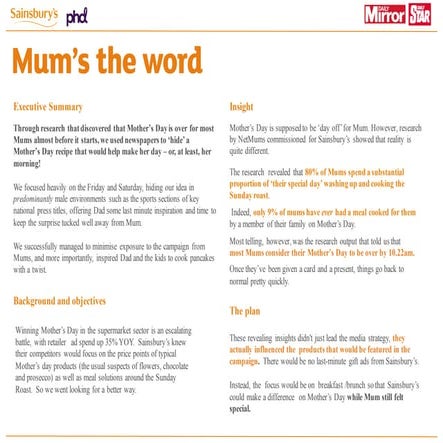 Sainsbury's case study