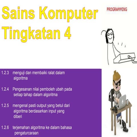 Sains komputer tingkatan 4 Bab 1