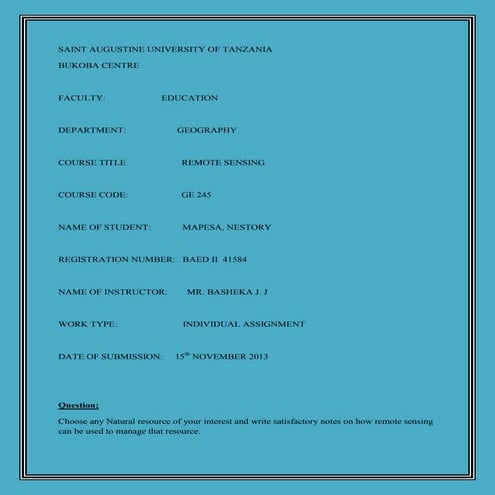 Mapesa Nestory notes 1