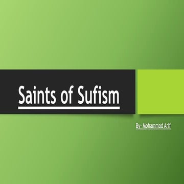 Saints of sufism