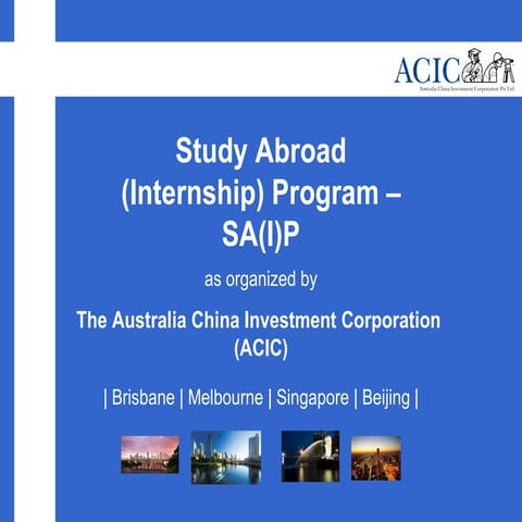Study Abroad (Internship) Program | PPT