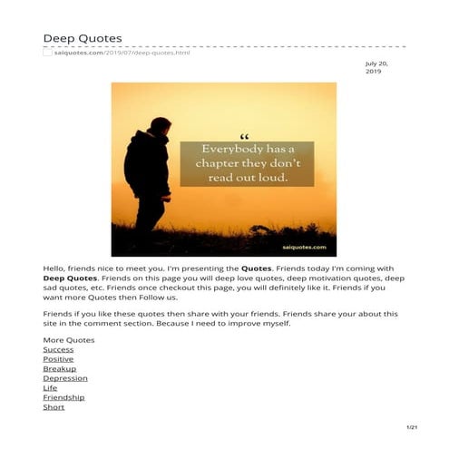 Onlywhatsappstatus.com deep whatsapp status (1) | PDF