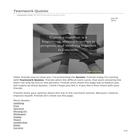 Saiquotes.com teamwork quotes