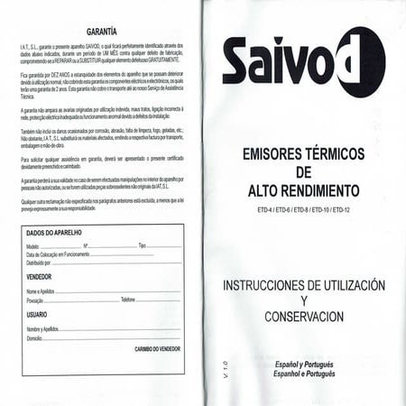 Saivod manual ETD 4-6-8-10-12 | PDF