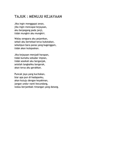 Sajak Merdeka