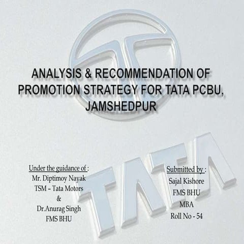 Marketing Promotion - TATA MOTORS