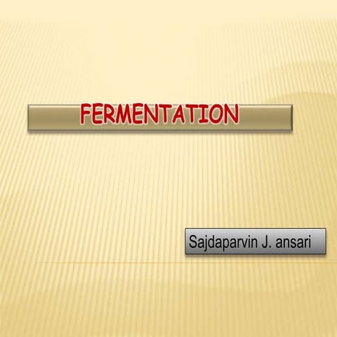 Fermentation 