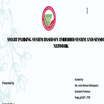 Smart Parking System Based on embedded System and Sensor Network 