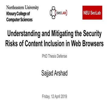 Understanding and Mitigating the Security Risks of Content Inclusion in Web Browsers