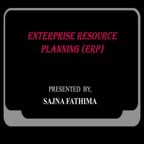 enterprise resource planning