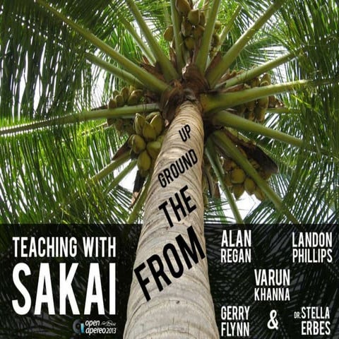 Teaching with Sakai CLE from the Ground Up!