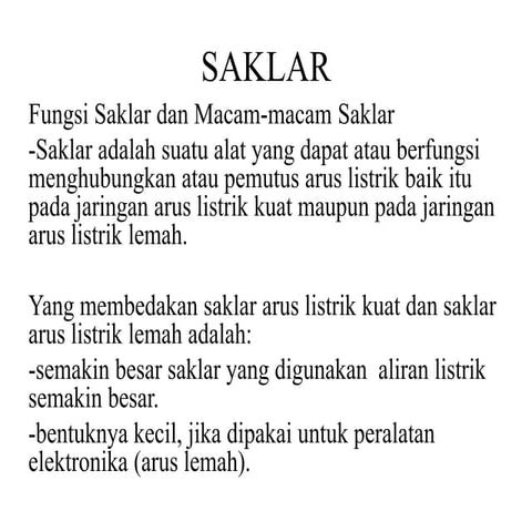 Saklar