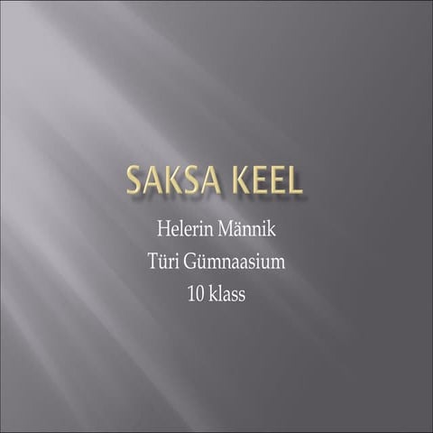 Saksa keel