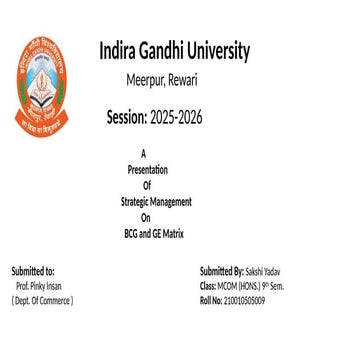 BCG and GE Matrix and difference between these