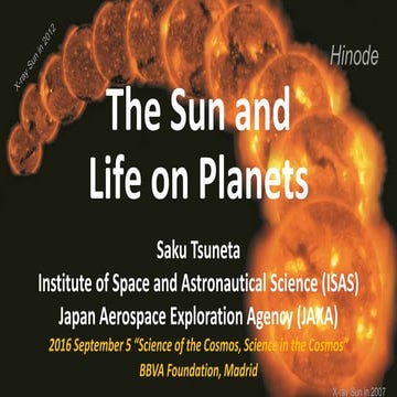 The Sun and Life on Planets by  Saku Tsuneta