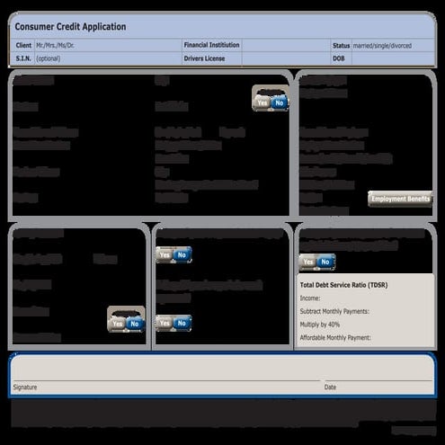 Sal052 consumer credit app pad (with loe)