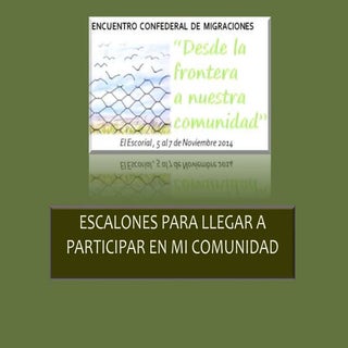 Sala 4 .Escalones para participar e...