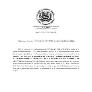 Sala constitucional improcedente in...