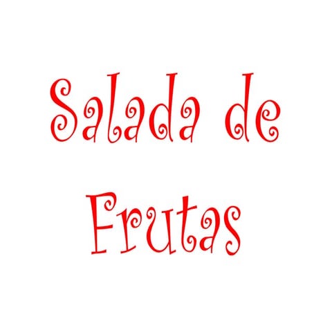 Salada de frutas